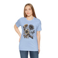 Watercolor Sunflower Butterfly Shirt | Floral Botanical T-Shirt for Women | Nature Lover Garden Tee