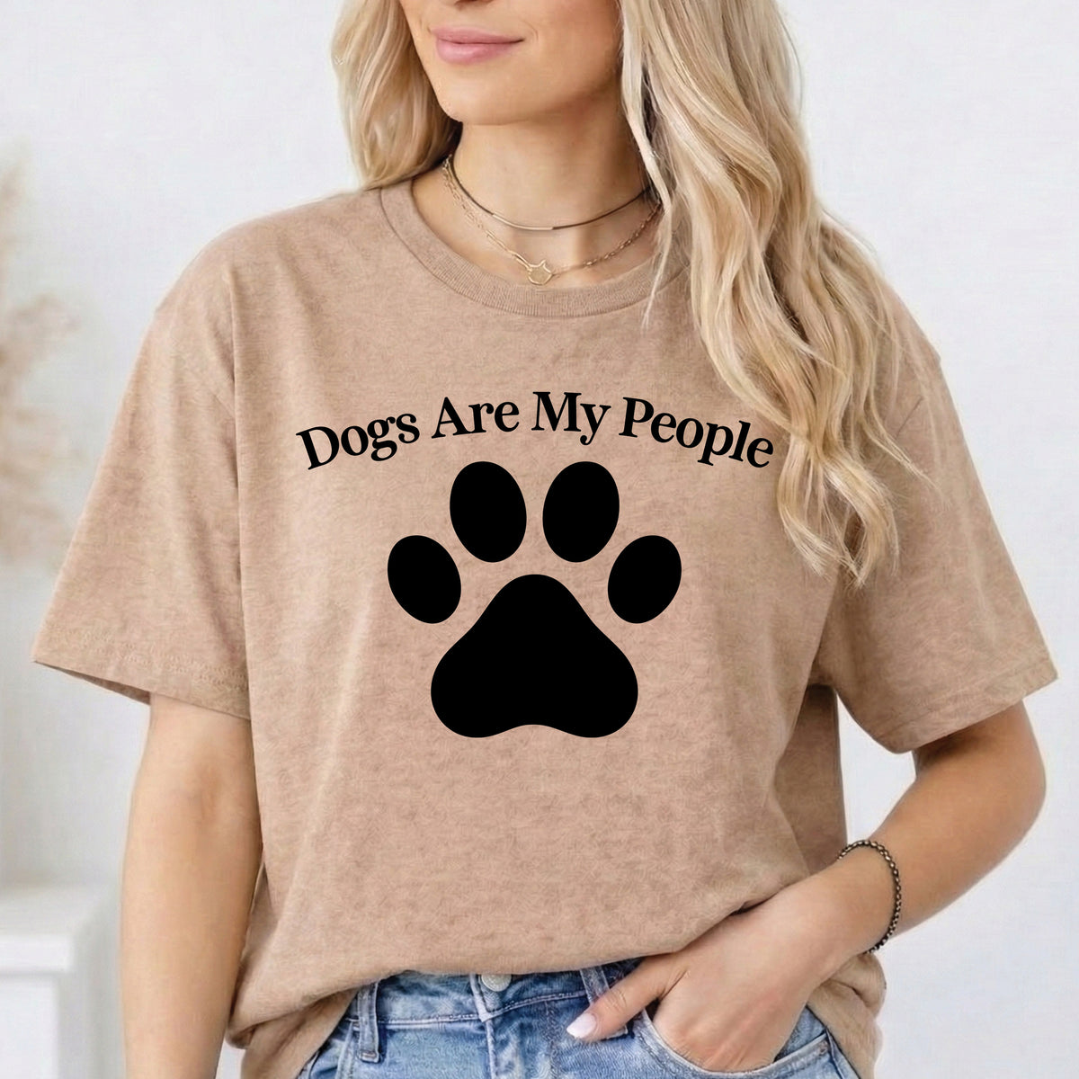Dogs Are My People Shirt | Dog Lover T-Shirt | Funny Dog Shirt | Paw Print Tee | Dog Mom Gift | Dog Lover Gift