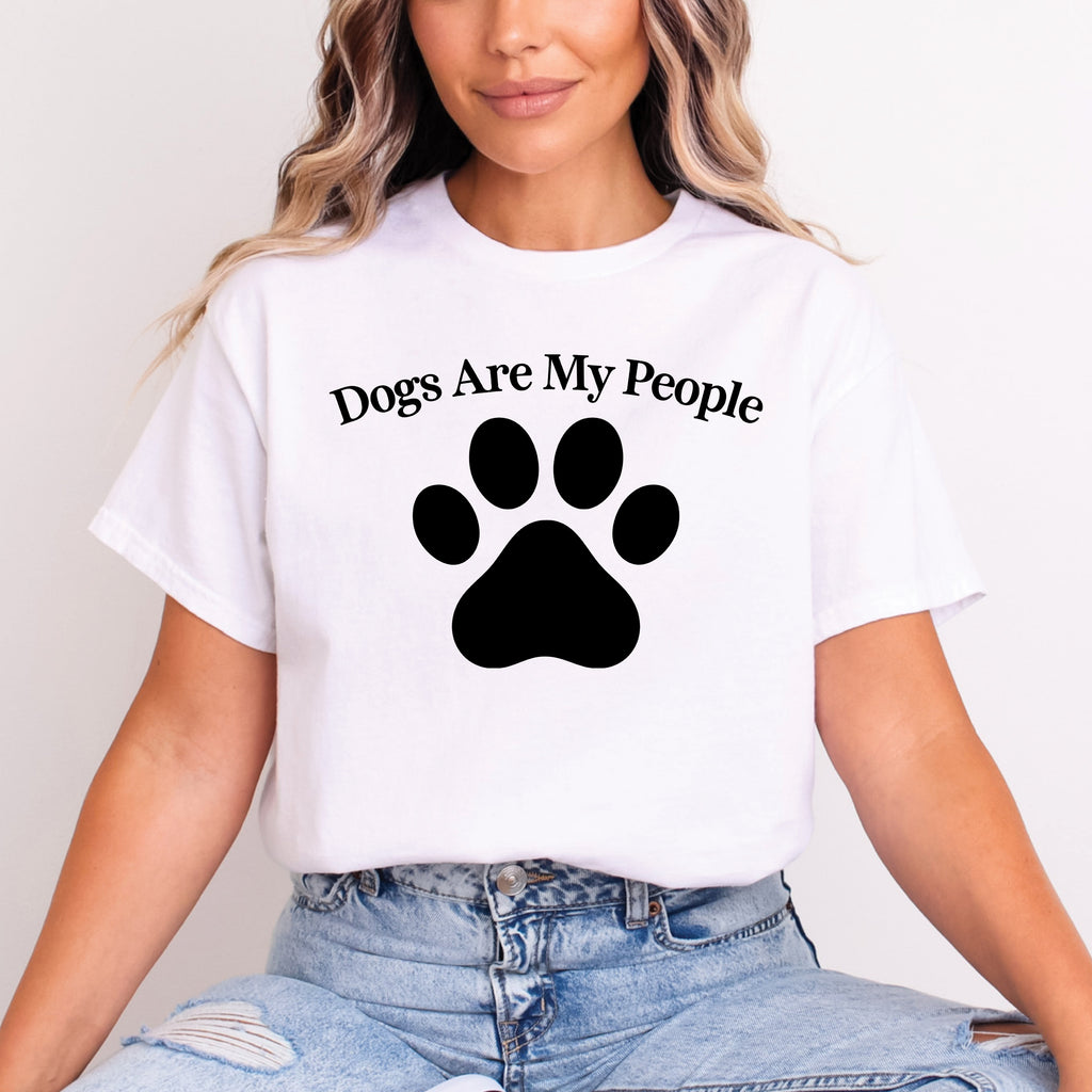 Dogs Are My People Shirt | Dog Lover T-Shirt | Funny Dog Shirt | Paw Print Tee | Dog Mom Gift | Dog Lover Gift