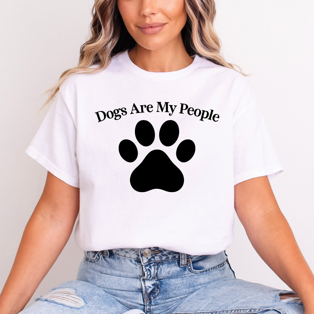 Dogs Are My People Shirt | Dog Lover T-Shirt | Funny Dog Shirt | Paw Print Tee | Dog Mom Gift | Dog Lover Gift