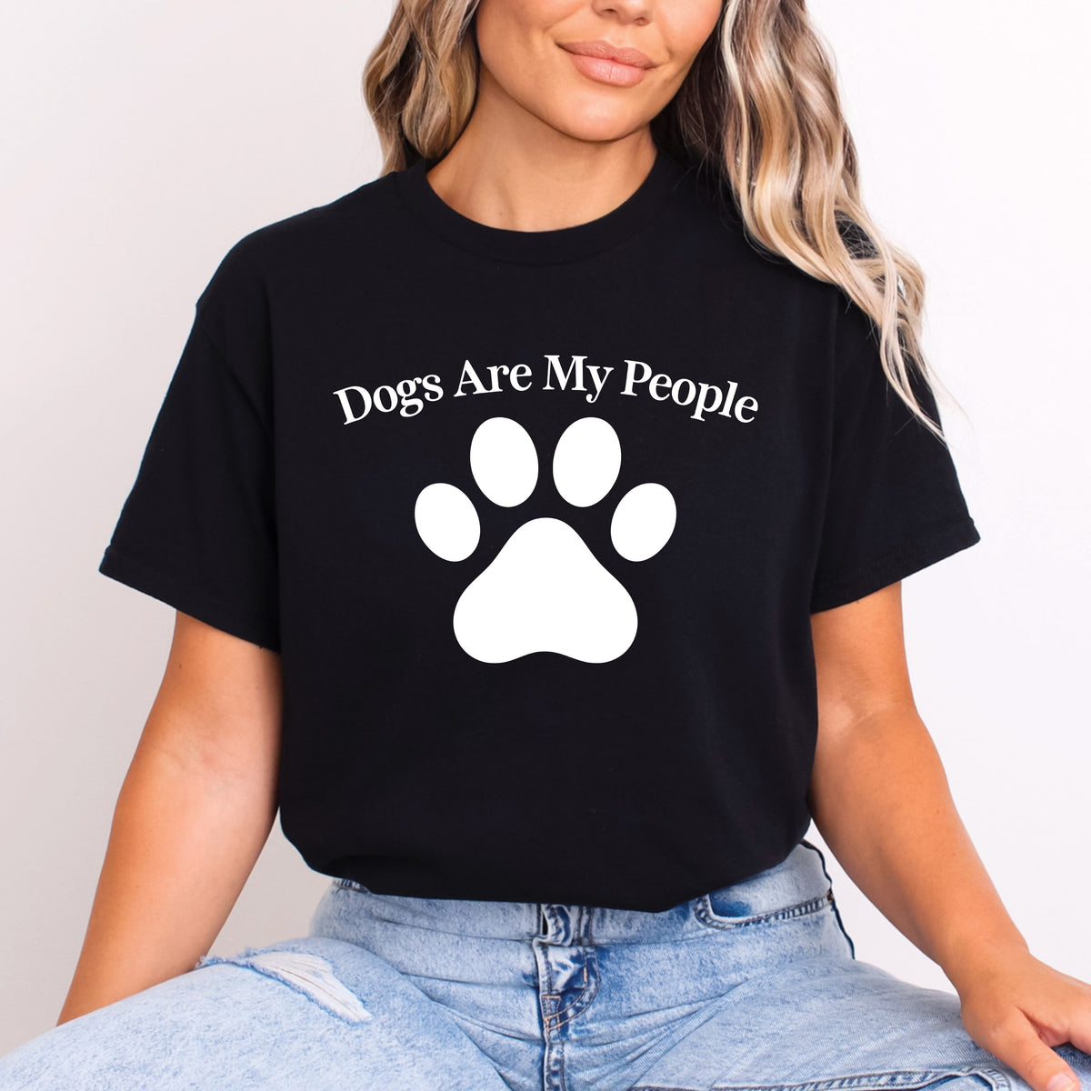 Dogs Are My People Shirt | Dog Lover T-Shirt | Funny Dog Shirt | Paw Print Tee | Dog Mom Gift | Dog Lover Gift