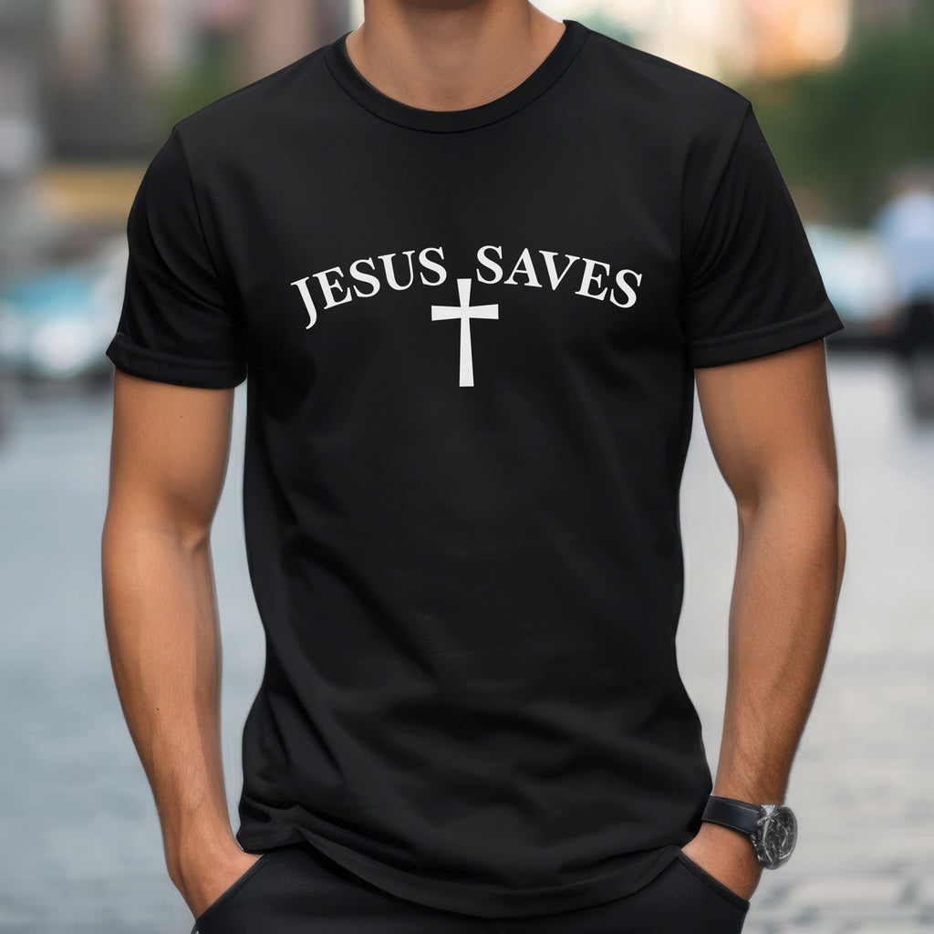 Jesus Saves Shirt, Christian Faith Shirt, Cross T-Shirt, Religious Tee, Jesus Shirt, Christian Apparel, Faith Based Clothing