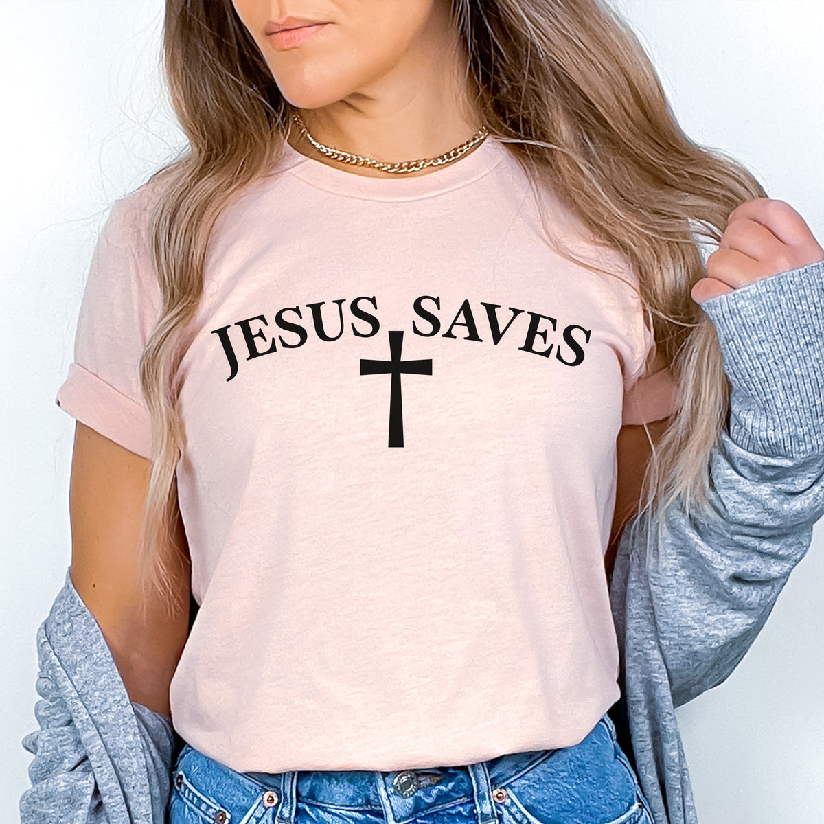 Jesus Saves Shirt, Christian Faith Shirt, Cross T-Shirt, Religious Tee, Jesus Shirt, Christian Apparel, Faith Based Clothing
