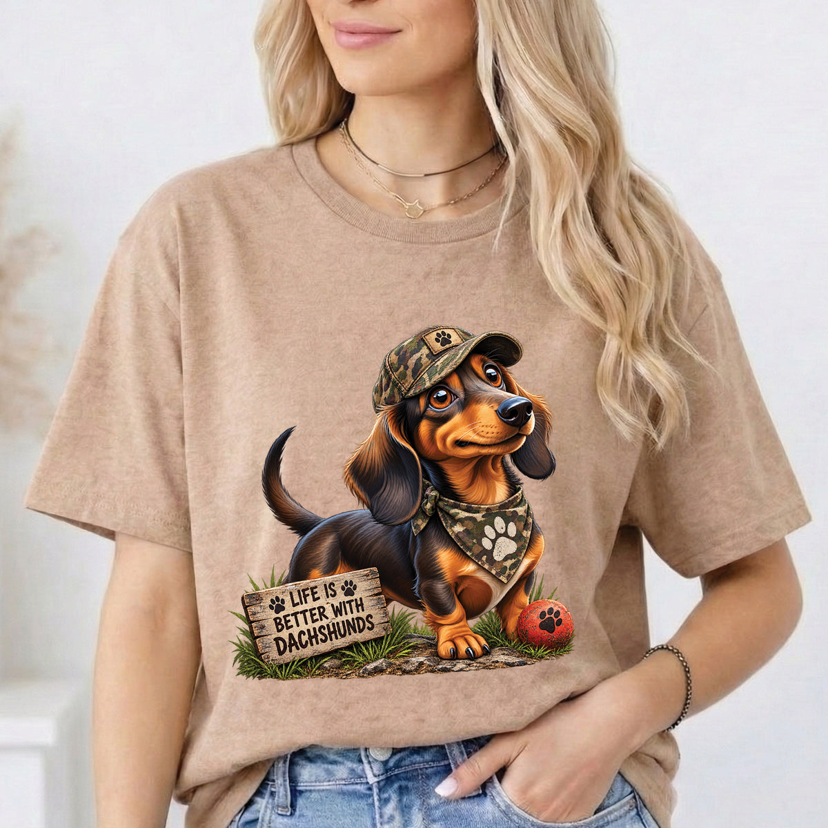Dachshund Shirt, Life Is Better With Dachshunds Tee, Wiener Dog Lover Gift, Doxie Mom Shirt, Sausage Dog T Shirt, Dog Lover Gift