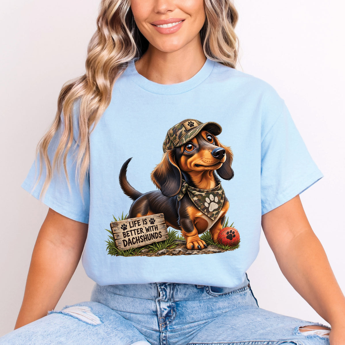 Dachshund Shirt, Life Is Better With Dachshunds Tee, Wiener Dog Lover Gift, Doxie Mom Shirt, Sausage Dog T Shirt, Dog Lover Gift