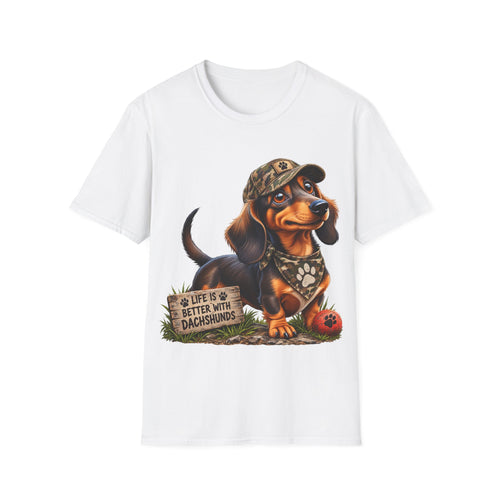 Dachshund Shirt, Life Is Better With Dachshunds Tee, Wiener Dog Lover Gift, Doxie Mom Shirt, Sausage Dog T Shirt, Dog Lover Gift