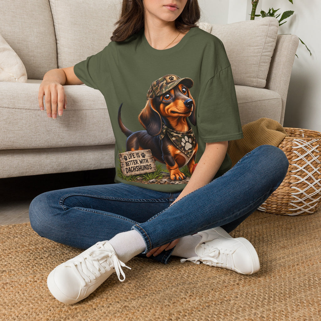Dachshund Shirt, Life Is Better With Dachshunds Tee, Wiener Dog Lover Gift, Doxie Mom Shirt, Sausage Dog T Shirt, Dog Lover Gift