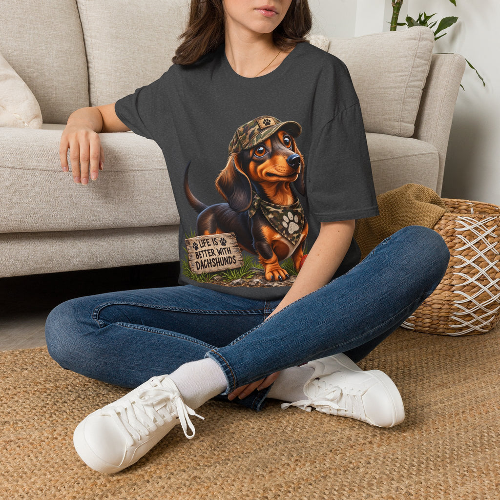 Dachshund Shirt, Life Is Better With Dachshunds Tee, Wiener Dog Lover Gift, Doxie Mom Shirt, Sausage Dog T Shirt, Dog Lover Gift